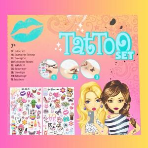 Комплект временни татуировки, Besties, лилаво, +7 години 114367834 - Татуировки