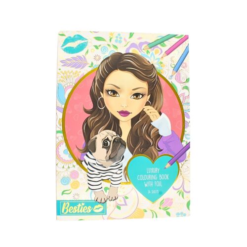 Kolorowanka, luksus, Besties, 24 strony, księżniczka z modelem szczeniaka 114367840