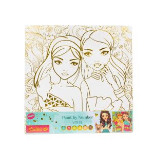 Комплект рисуване по номера, 30х30 см, Besties, модел 2 принцеси 114367844 - Изкуства и хобита
