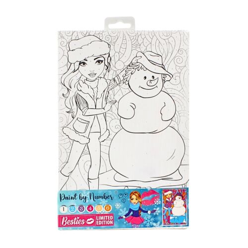 Besties Snowman Paint by Number Kit 114367849