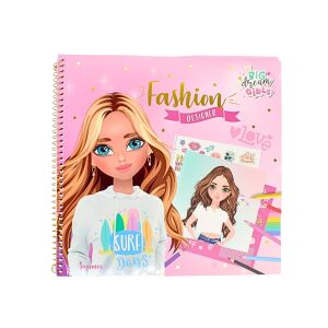 Big Dream Girls Fashion Design-Notizbuch mit Aufklebern – Kreative und unterhaltsame Aktivität