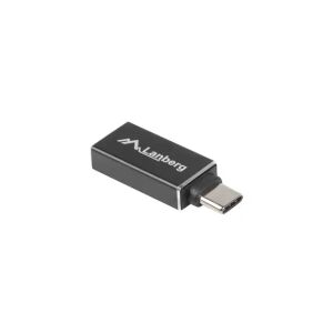 Lanberg Adapter, USB C male / USB A female 3.1, black 114380416 - USB Adapter