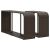 vidaXL barna polyrattan tárolópolc készlet 2 db