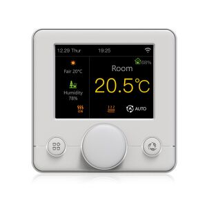 WIFI Smart termosztát, 16A, Gáz vagy elektromos padlófűtés, TUYA App Control, LCD képernyő, Hangvezérlés, Időjárás-előrejelzés, Különböző működési programok, Fehér 114372443