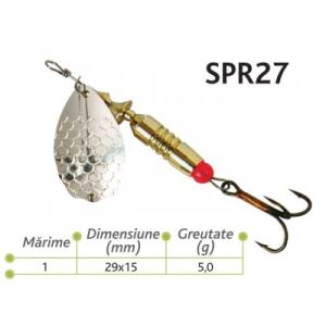 Lingurite rotative Spr 27 Baracuda 5g 114372734 - Set de momeli