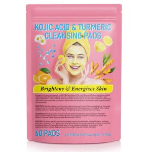 Dischete Tratament pentru pete pigmentare NOVA KISS® cu Turmeric si Acid kojic, Efect de uniformizare si luminozitate, 60 bucati  114373162 - Mască și pachet pentru îngrijirea pielii