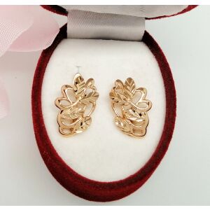 Xuping aranyozott, hipoallergén levél fülbevaló ékszerdobozban - Divat & Öltözködés