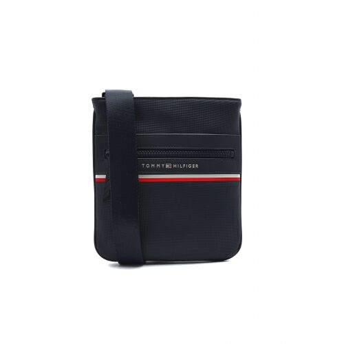 Tommy Hilfiger pánska tmavomodrá taška Stripe Mini Crossover, model AM0AM10298, predný pohľad