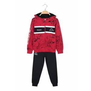 Kappa Jungen Trainingsanzug 8051T0027 110 CM Rot | Schwarz 5 Jahre 123966239 - Mode & Kleidung