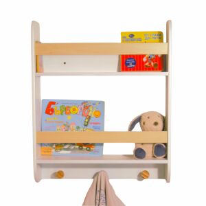 GINGER HOME Детска Стенна Етажерка с Книги и Играчки - Съхранение и сортиране