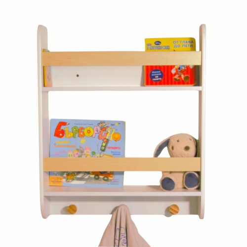 GINGER HOME Półka Ścienna Dziecięca z Książkami i Zabawkami