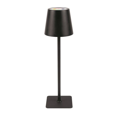 Classbach hordozható LED lámpa, C-TL4025N, H 38 cm, újratölthető, beltéri/kültéri használatra, színhőmérséklet 4000k, cserélhető színek, érintésvezérlés, vízcseppálló, minimalista dizájn, fek