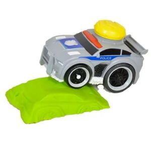 Mașină de poliție de jucărie cu rampă de cascadorie pentru copii - Jocuri interactive pentru copii
