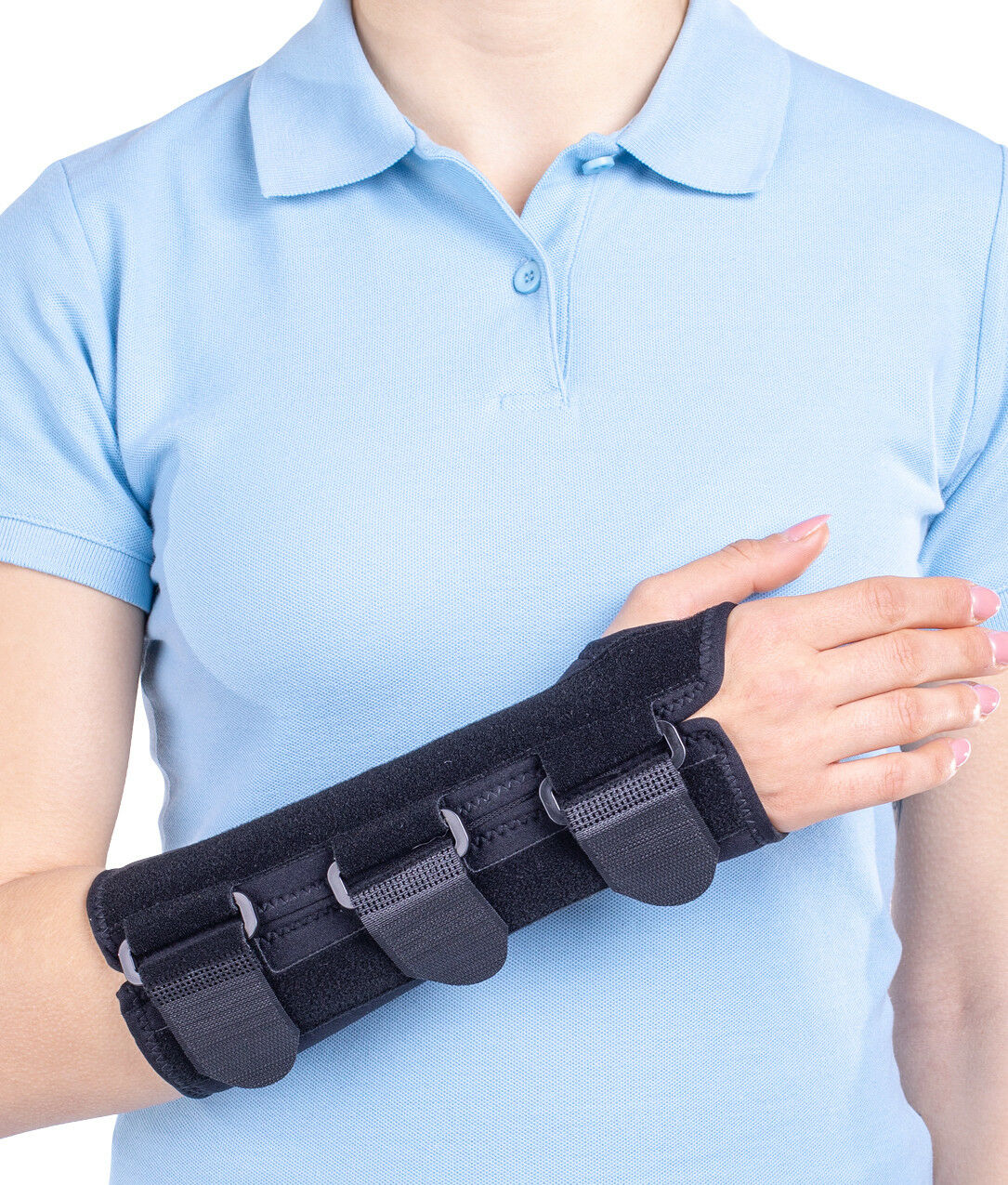 Orteza de incheietura mainii mana fixa Triamed Carpofix Manu, SRT203, Negru, 2, Drept