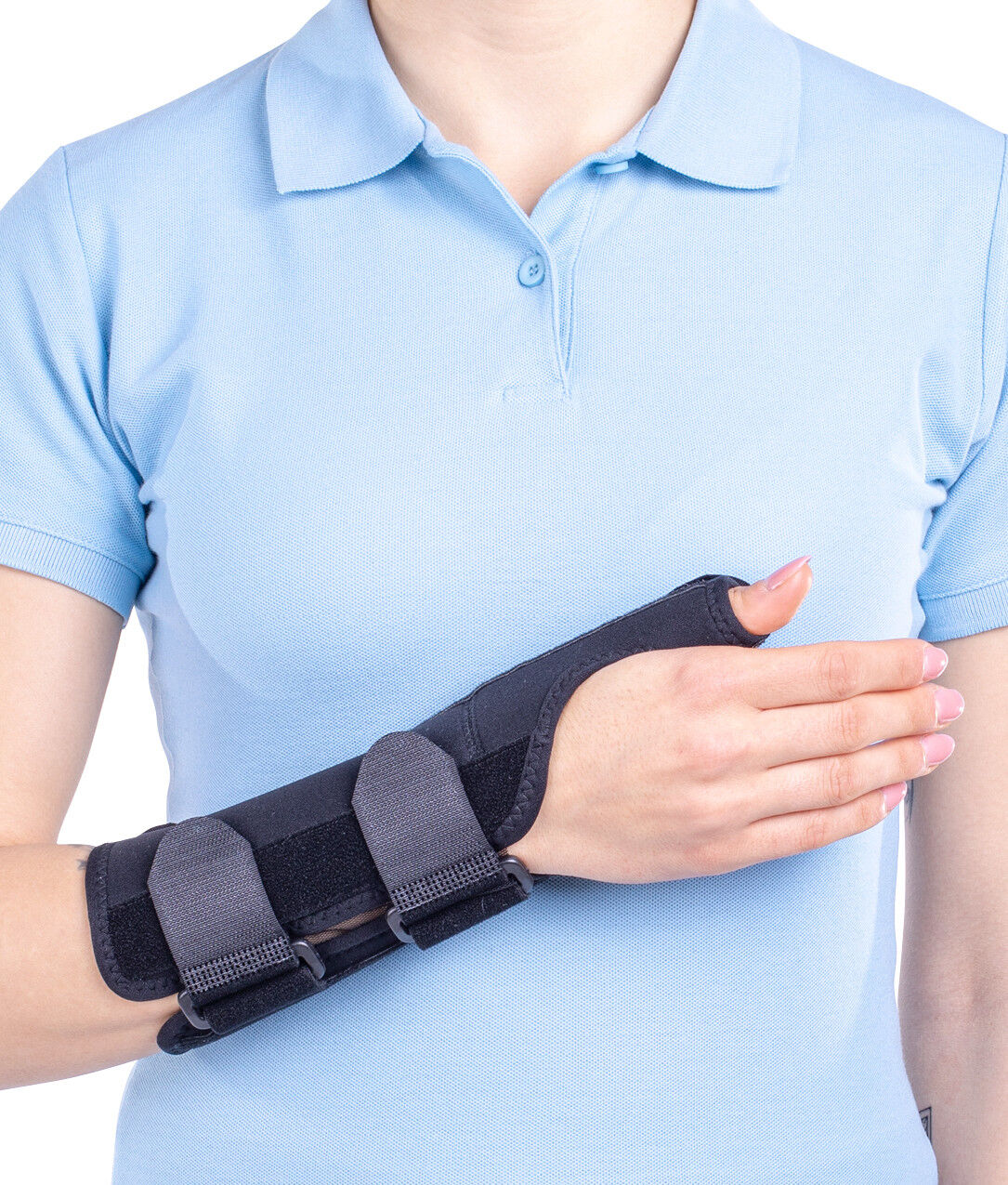 Pevná policová ortéza Triamed Unofix Plus, SRT210, Čierna, 3, Ľavá