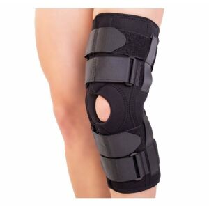 Ruchoma orteza stawu kolanowego z podparciem rzepki i stawami bocznymi Triamed Triagen Extra, SRT341, Czarna, 7 114377853 - Uroda i zdrowie