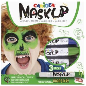 Set Pictura pe fata Halloween Mask-Up Carioca Monster, 3 buc/set 114377978 - Vopsele pentru fata