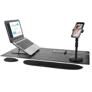 Set birou 6 in 1 Intempo EE6800BLKSTKEU7, Plastic, Accesorii, Negru