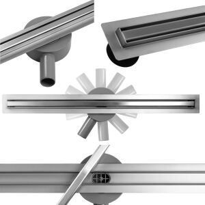 Rigola dus CALANI ECO360 SLIM CHROME 60 114381131 - Rigole