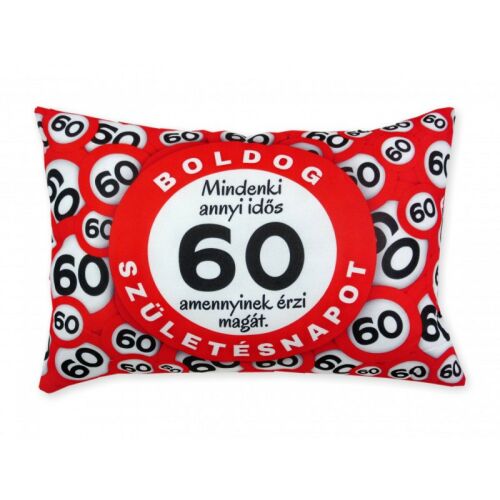 Díszpárna Boldog 60. Születésnapot 114382703