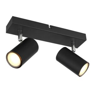 Aplikácia Robby 57911-2B, 2xGU10, nastaviteľné ramená, čierna, IP20, Globo 114383146 - Bodové svetlá
