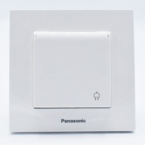 Priza cu capac Karre Plus Pansonic, ST, alba 114383290 - Conectori și mufe