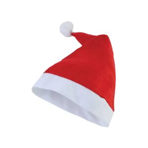 Piros Mikulás sapka fehér szegéllyel és bojttal - Mikulás jelmez