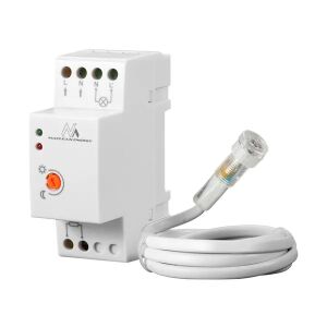 Czujnik sterowania oświetleniem Maclean Energy MCE83, 230V, 20A, IP65, szyna DIN - Timer z wyłącznikiem czasowym