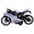 Szürke és narancssárga játék motor modell, felhúzható, gumikerekekkel, gyerekeknek, klasszikus motor, R1 Moto Modell