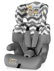Lorelli Junior Autósülés 9-36kg #szürke Baby Owls 2017