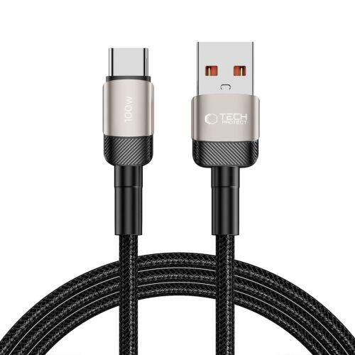 Tech-Protect UltraBoost Evo USB-C / USB-A kábel 100W 5A 2m - titán 114391134