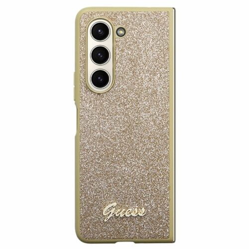 Guess Glitter Script tok Samsung Galaxy Z Fold 5 telefonhoz - arany - Guess