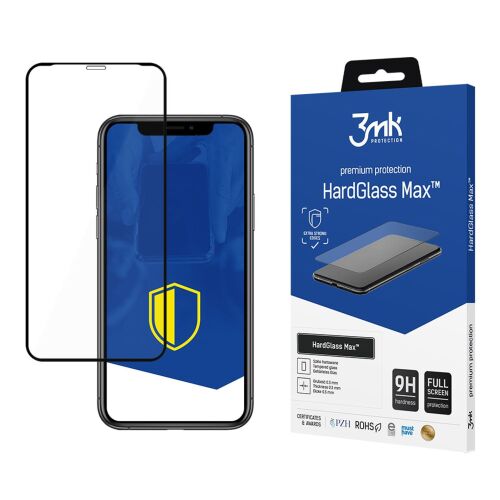 9H 3mk HardGlass Max üveg iPhone X-hez 163567221 - Kijelzővédő fólia