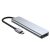 HUB Tech-Protect V4 6in1 USB-C Hub USB-A 3.0, USB-A 2.0, USB-C, HDMI, micro SD, TF és SD kártyaolvasóval, szürke