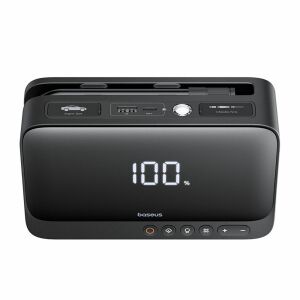 Baseus Super Energy BS-CH013 4 az 1-ben autó akkumulátor indító, powerbank, kompresszor és zseblámpa - fekete - Baseus
