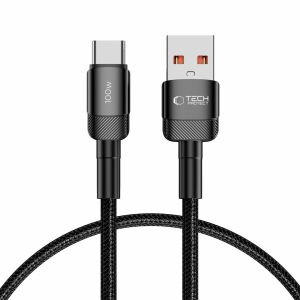Tech-Protect UltraBoost Evo USB-C / USB-A kábel 100W 5A 0,5m - fekete 114404738 - Adatkábel