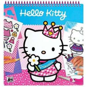 Hello Kitty 25x25 kreatív matricás színező 45499852 "hello kitty"  Foglalkoztató füzetek, matricás
