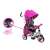 Baby Mix 360 Turbo Tricikli #rózsaszín 30292512}