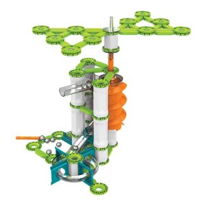 Geomag Mechanics Gravity motor vertical jucărie de construcție, pistă de bile cu elemente magnetice - Geomag
