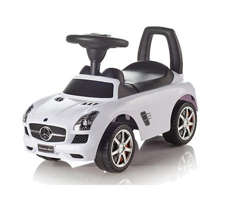 Baby Mix Mercedes lábbal hajtható zenélő Autó #fehér 30301120