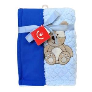 BoboBaby 2 rétegű 3D-s Takaró 75x100cm - Kutya #kék 30318776