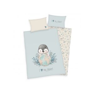 Pingvin Ágynemű Garnitúra - Kiságy - 100x135cm + 40x60cm