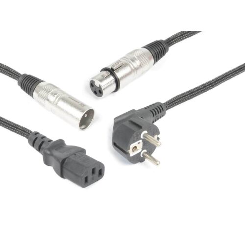 PD Connex CX02-10m AUDIO Jel&#038;Táp Kombikábel (XLR + Schuko + IEC) 114439609