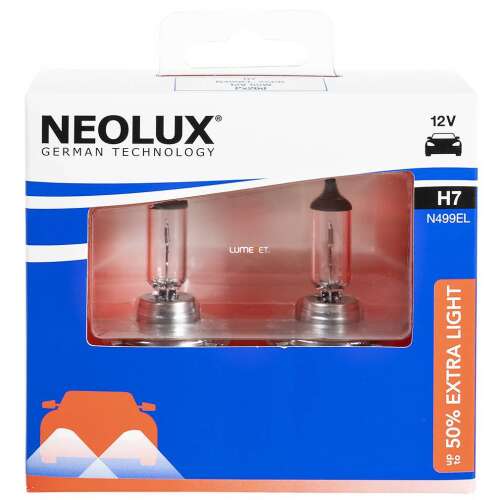 Neolux Extra Light N499EL-SCB H7 12V +50% 2db/csomag