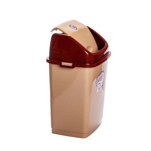 Billenő fedeles Szemetes 10L #bézs-barna 40186448