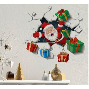 Karácsonyi öntapadós ablakmatrica, falmatrica, Vanco-Up - Faltörő Mikulás ajándékokkal 145587739 - Lakberendezés