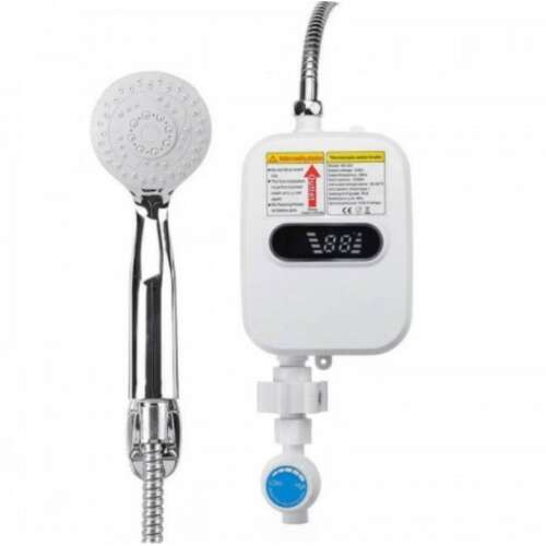 Elektrický prietokový ohrievač vody s LCD obrazovkou a sprchovou ružicou RX-021