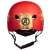 Dziecięcy kask rowerowy Iron Man, czerwony, widok z tyłu, 54-58 cm
