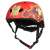 Dziecięcy kask rowerowy Iron Man, czerwony, widok z boku, 54-58 cm