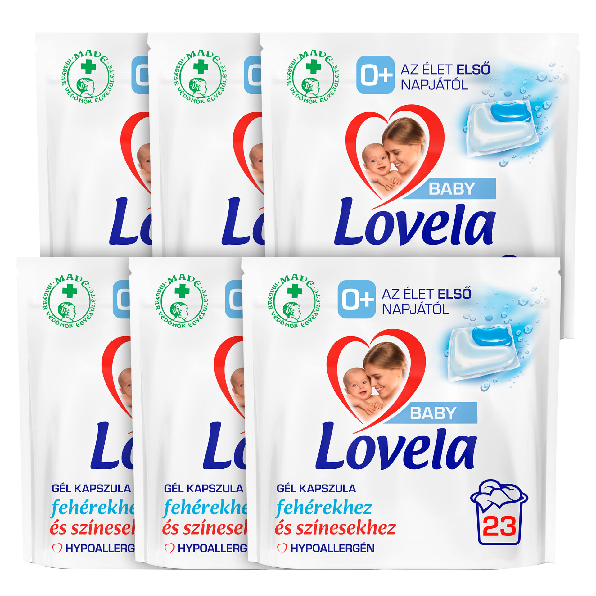 E-shop Lovela Baby Hypoalergénne pracie kapsuly 6x23ks